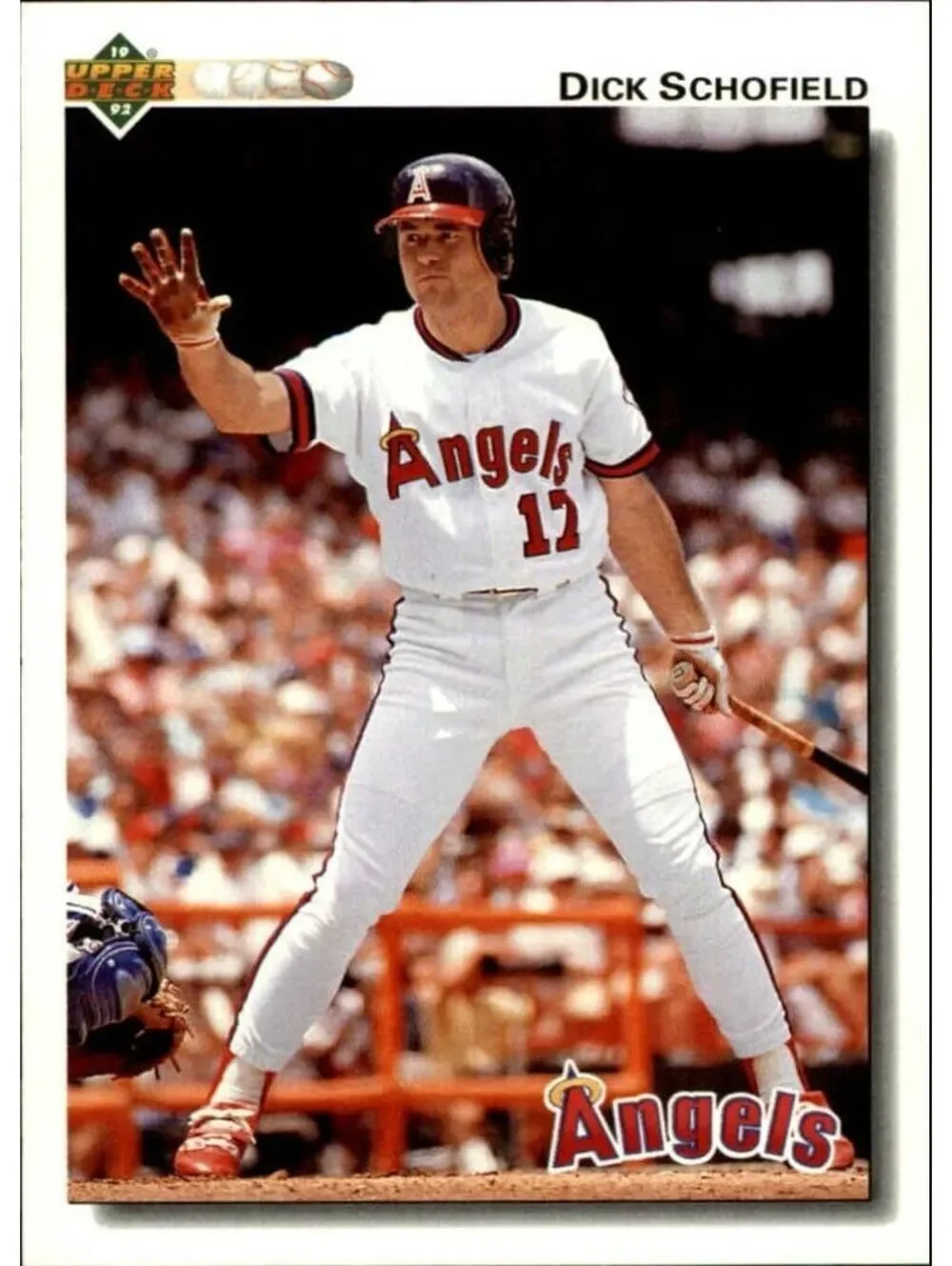 Dick Schofield 1992 Upper Deck MLB #269 Baseball Card California Angels